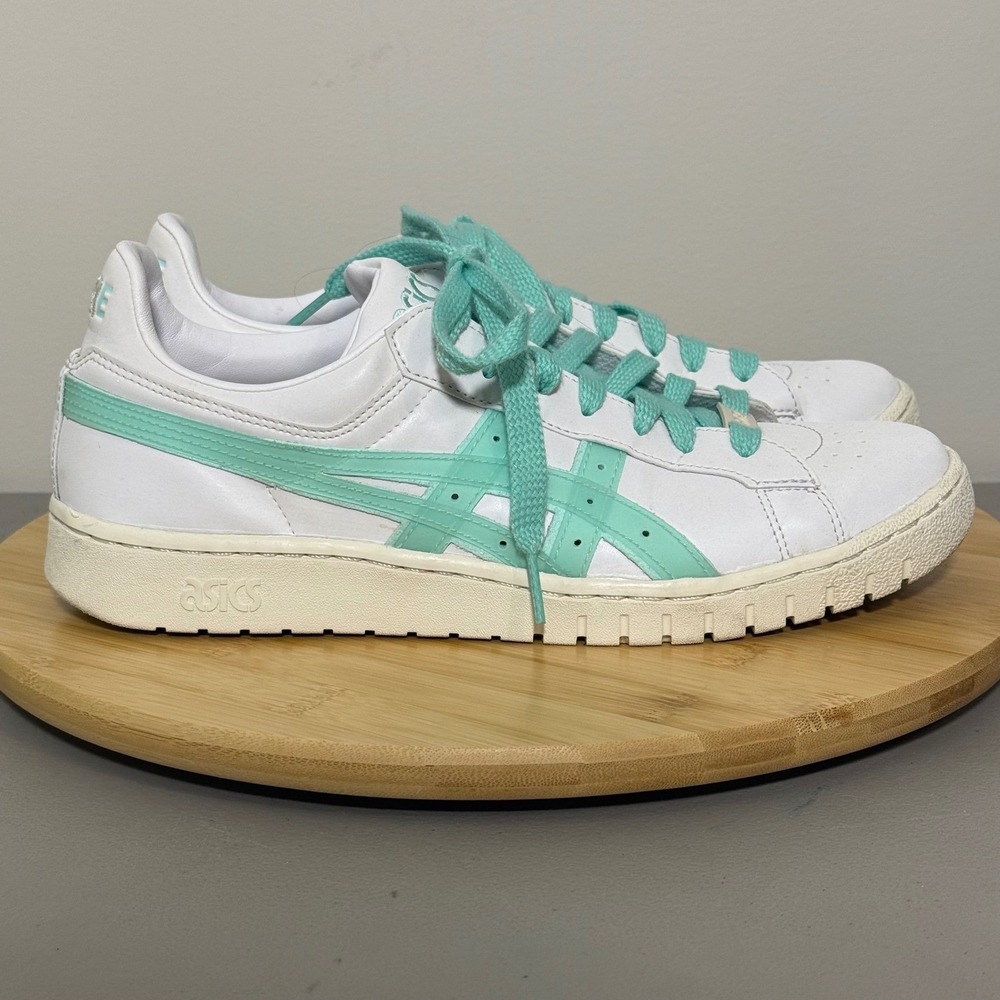 Good Asics Japan S Sneakers Mens 9 White Mint Green Good 1203A072 F2021E Low Top